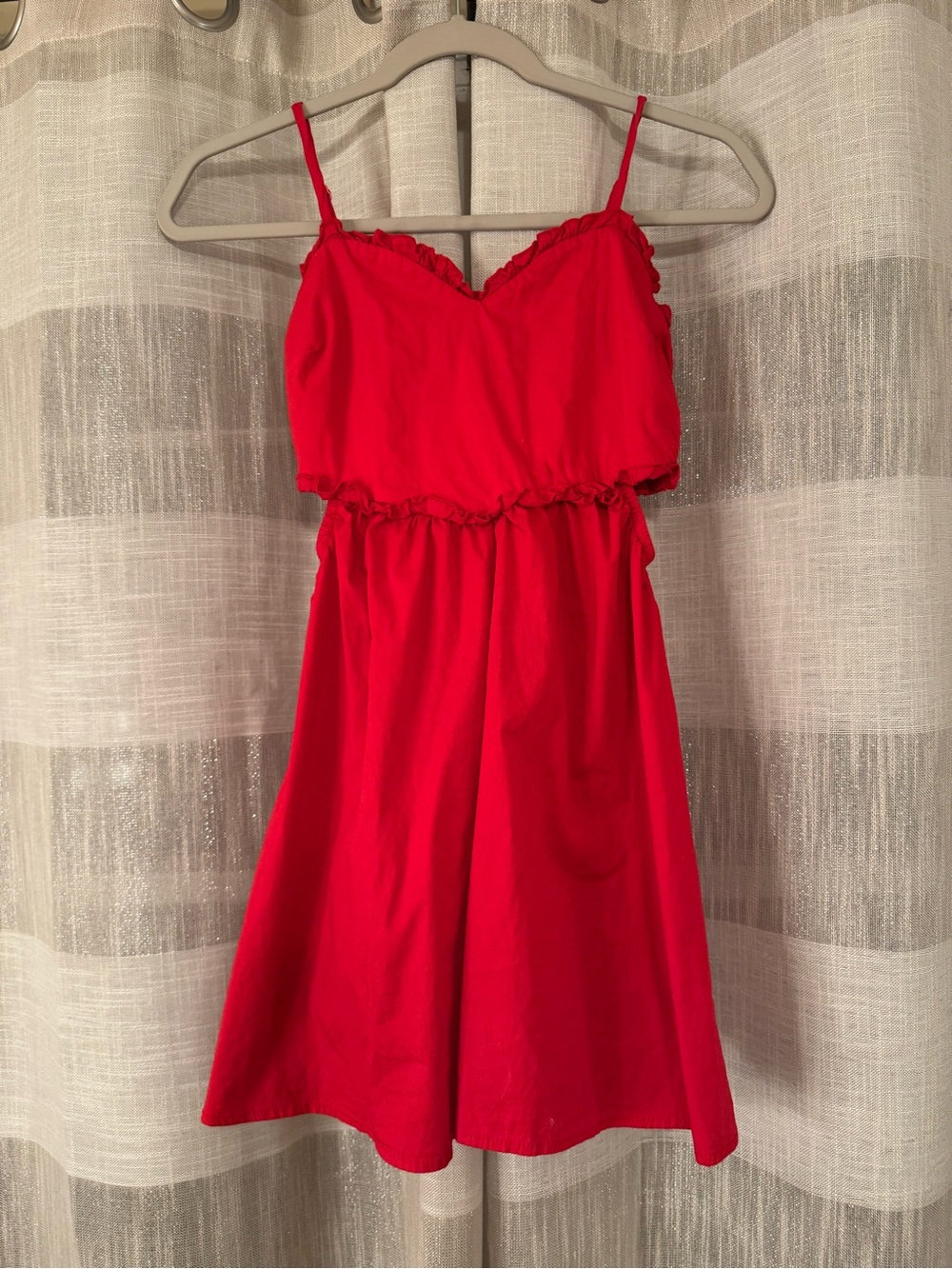 Altar'd State Red Spaghetti-Strap Mini Dress